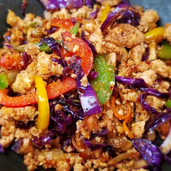 Spicy Vegan Tofu Scramble